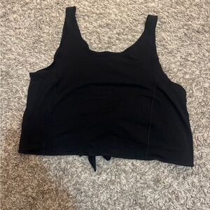 Lululemon Black Tie Back Tank Top